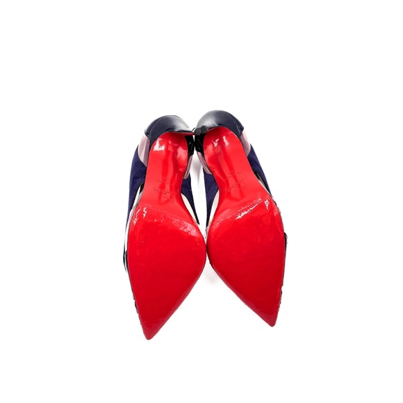 Christian Louboutin Purple Suede Python Pumps Heels EU 38 - Picture 9 of 9